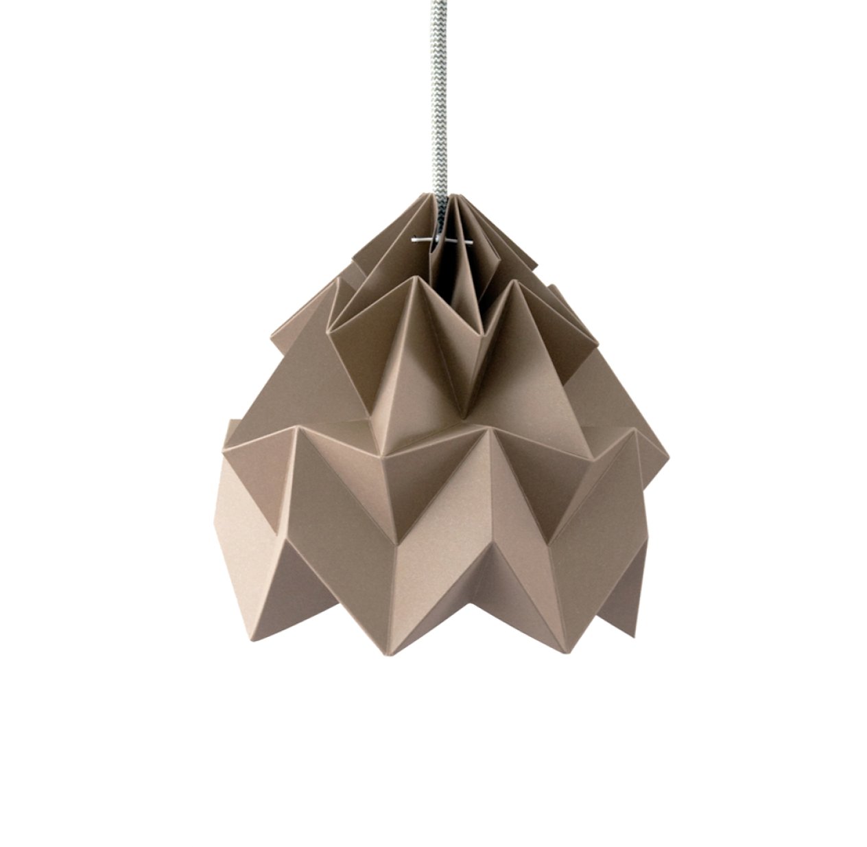 Petite suspension Origami Moth Taupe